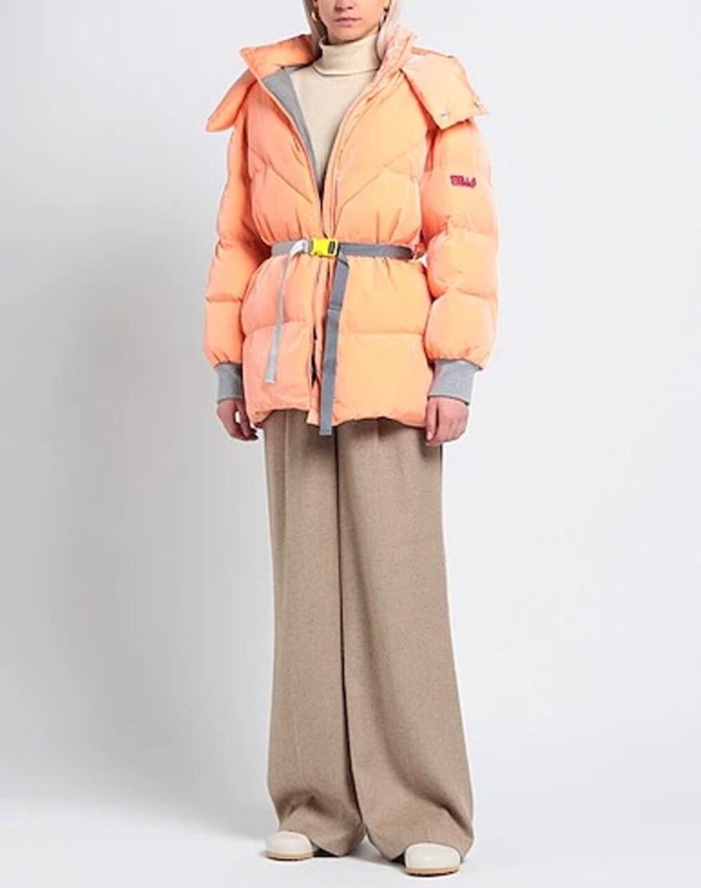 STELLA McCARTNEY NEW Kayla Quilted Down Puffer Jacket Orange Women's 50/16
